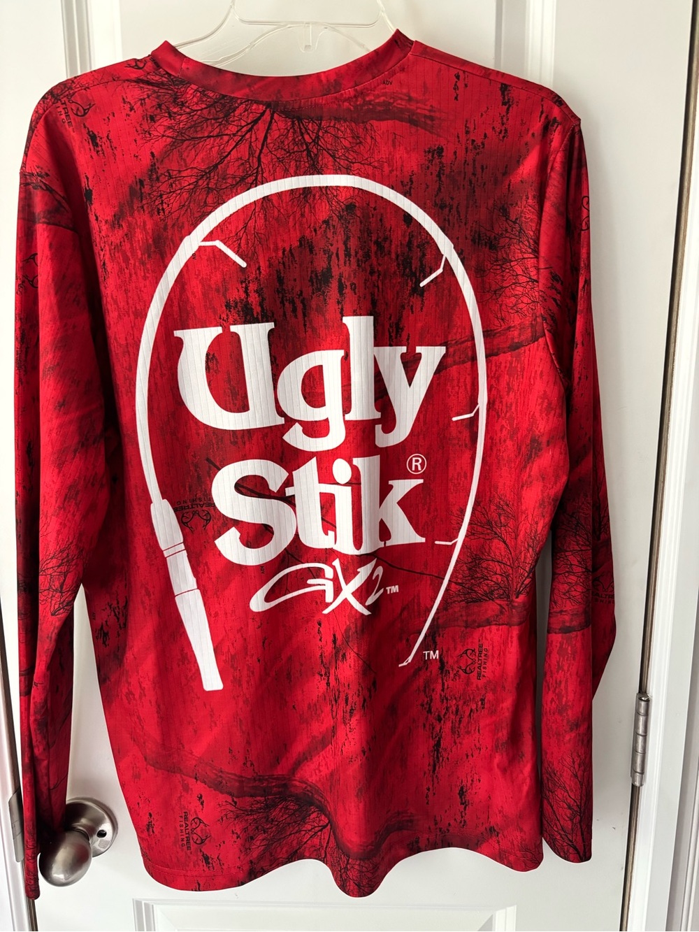 Ugly Stik Red Graphic Fishing Long Sleeve Shirt